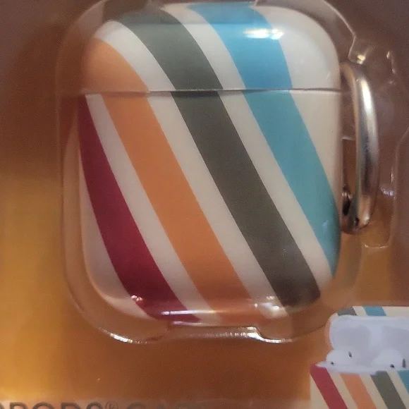 XO Poppy Striped AirPods Case - Picture 3 of 4